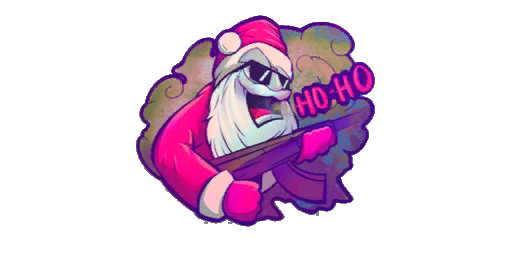 Sticker "Mad Santa"