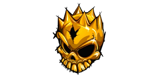 Sticker "Gold Skull"